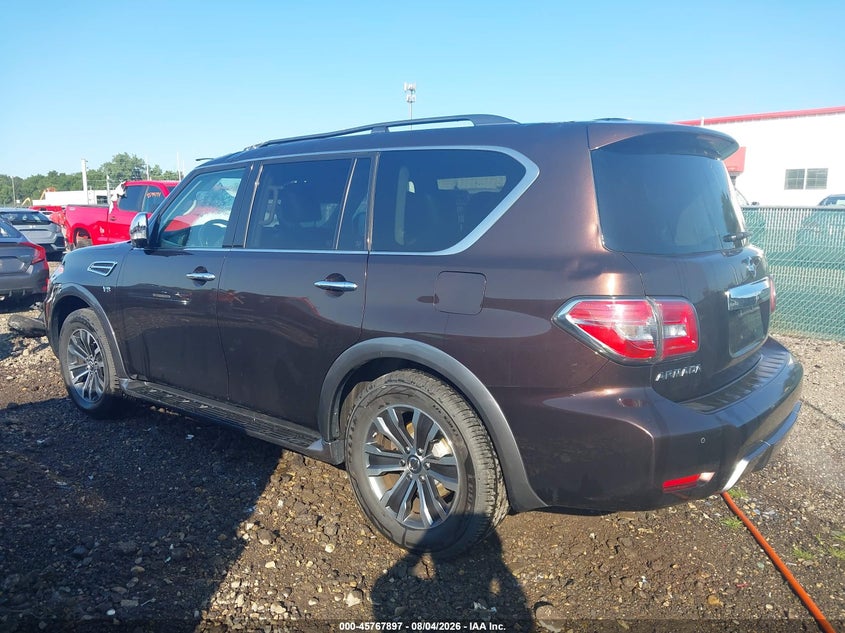 Vin: jn8ay2nc3l9617599, lot: 46266646, nissan armada sl 4wd 20203