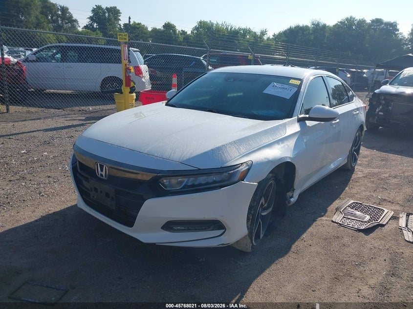 2019 Honda Accord Sport, Удар спереди, IAAI, VIN 1HGCV1F31KA133421 — фото 2