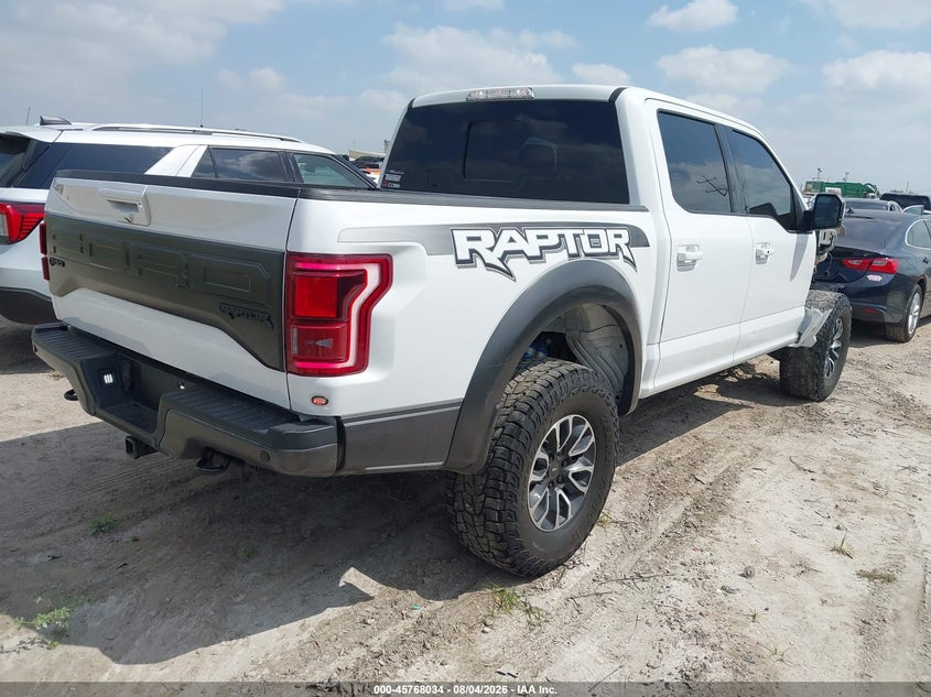 Vin: 1ftfw1rg3jfa17033, lot: 46266783, ford f-150 raptor 20184