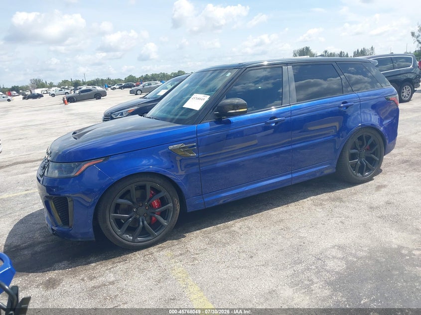Vin: salwz2re5ma798045, lot: 46266798, land rover range rover sport svr/svr carbon edition 20212