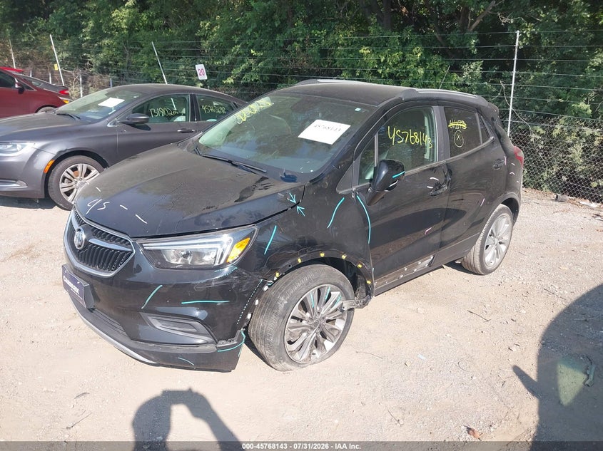 Vin: kl4cjasb4lb016073, lot: 46266892, buick encore fwd preferred 20202