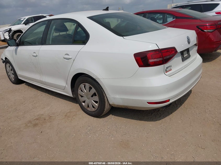 Vin: 3vw267aj7gm326793, lot: 46266895, volkswagen jetta 1.4t s 20163