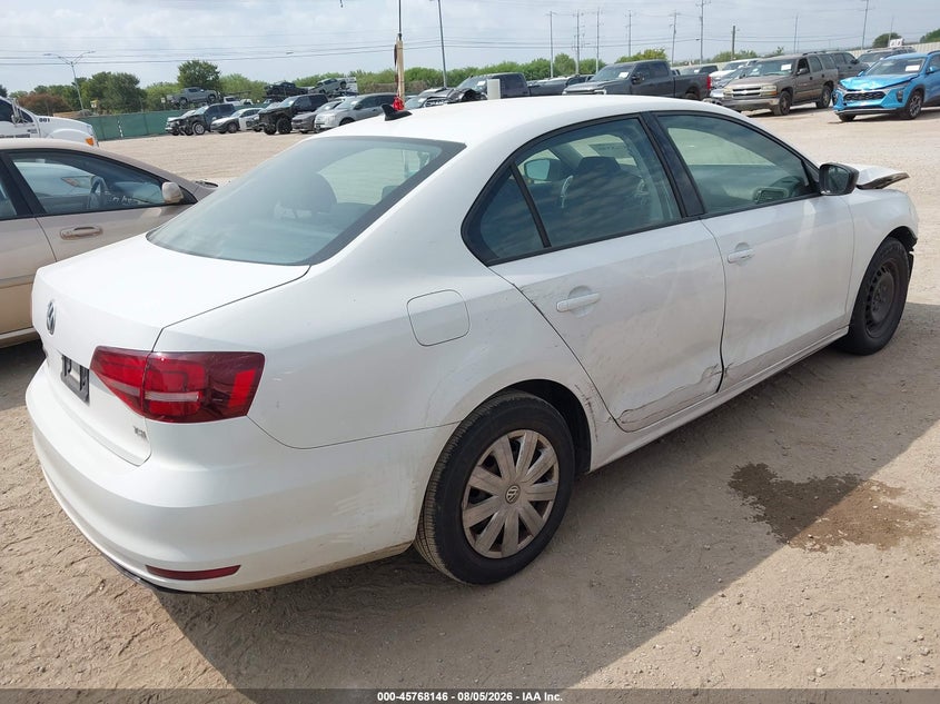 Vin: 3vw267aj7gm326793, lot: 46266895, volkswagen jetta 1.4t s 20164