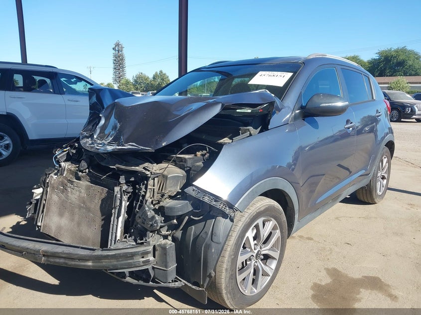 2014 Kia Sportage, Front End, IAAI, VIN KNDPB3AC4E7564087 — photo 2