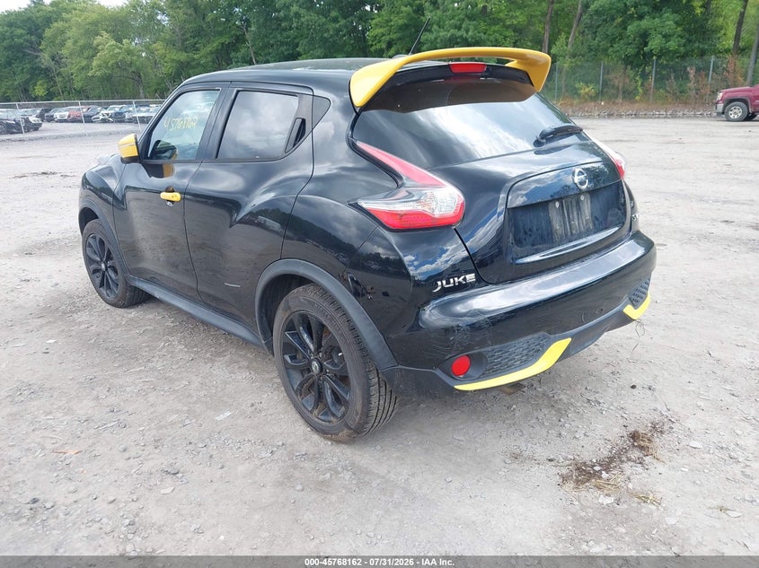 Vin: jn8af5mv8gt657910, lot: 46266911, nissan juke sv 20163