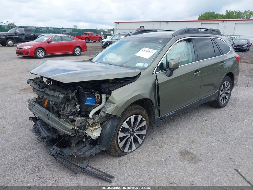 Vin: 4s4bsakc4h3415473, lot: 46266914, subaru outback 2.5i limited 20172