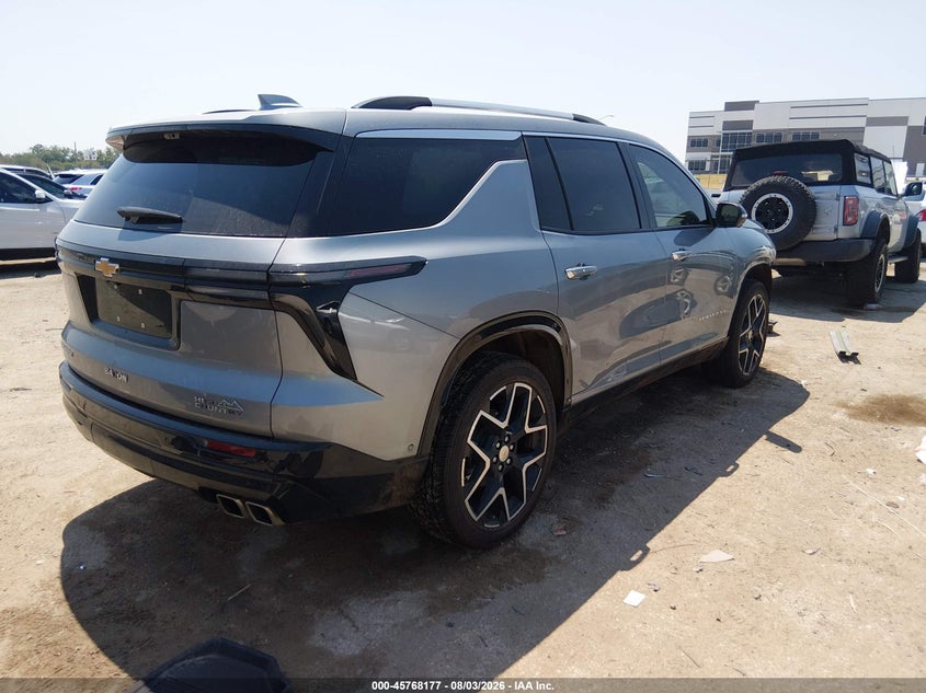 Vin: 1gnerkks4tj124106, lot: 46266926, chevrolet traverse fwd high country 20264