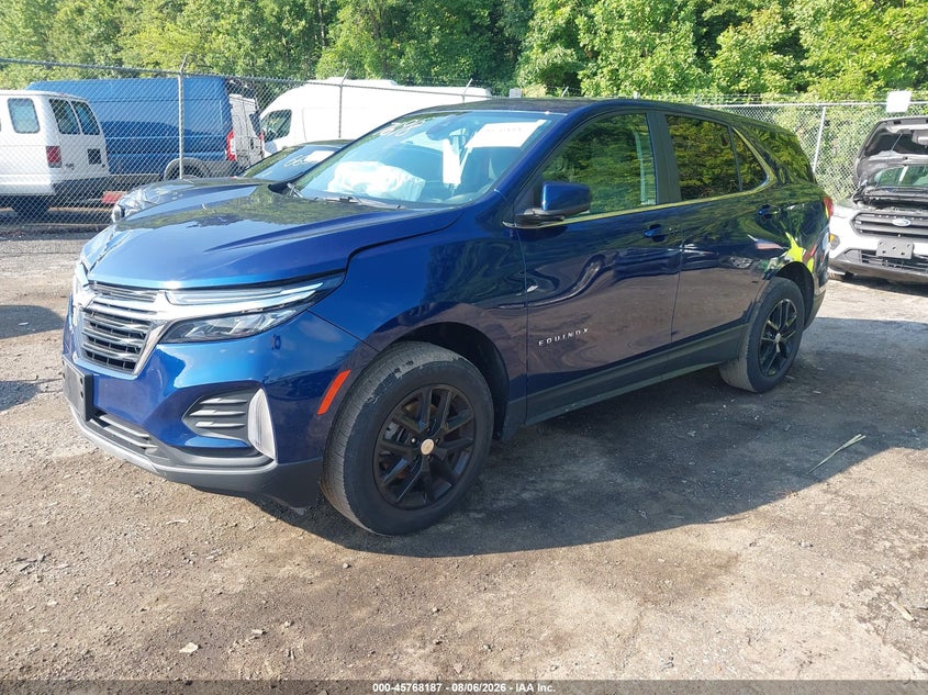 Vin: 3gnaxuev5nl187698, lot: 46266936, chevrolet equinox awd lt 20222