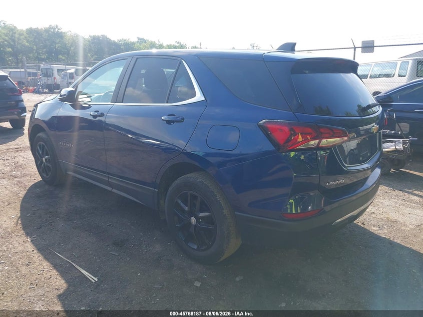 Vin: 3gnaxuev5nl187698, lot: 46266936, chevrolet equinox awd lt 20223
