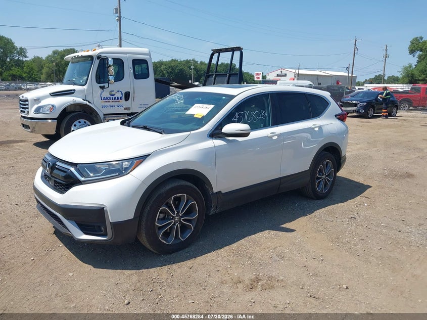 Vin: 5j6rw2h87ml013306, lot: 46267033, honda cr-v awd ex-l 20212