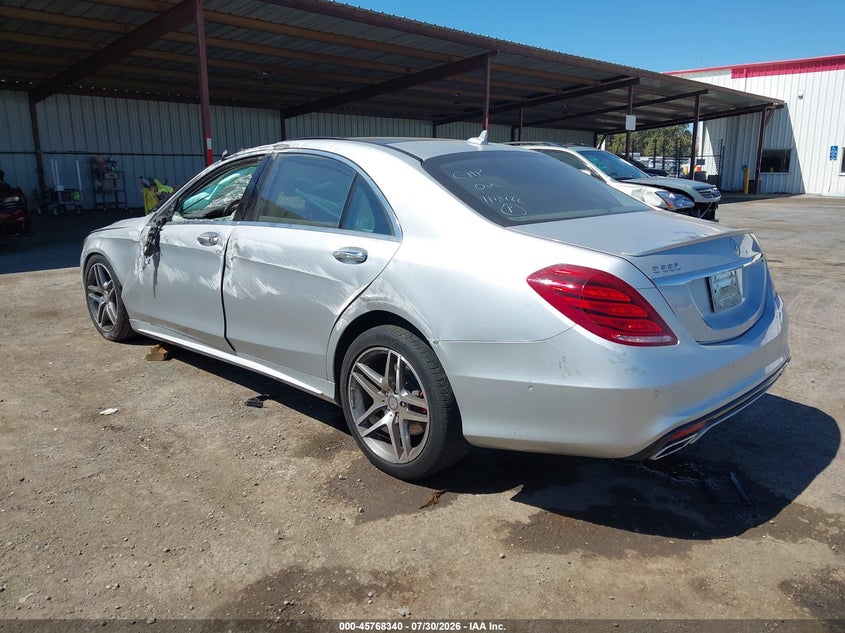Vin: wddug8cb7fa109833, lot: 46267089, mercedes-benz s 550 20153
