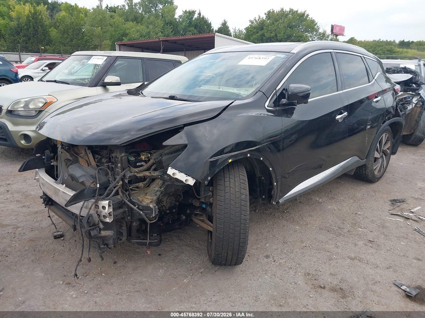 Vin: 5n1az2mg9jn187722, lot: 46267140, nissan murano platinum 20182