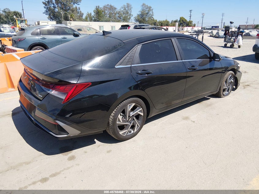 Vin: kmhln4dj5ru105983, lot: 46267217, hyundai elantra hybrid limited 20244