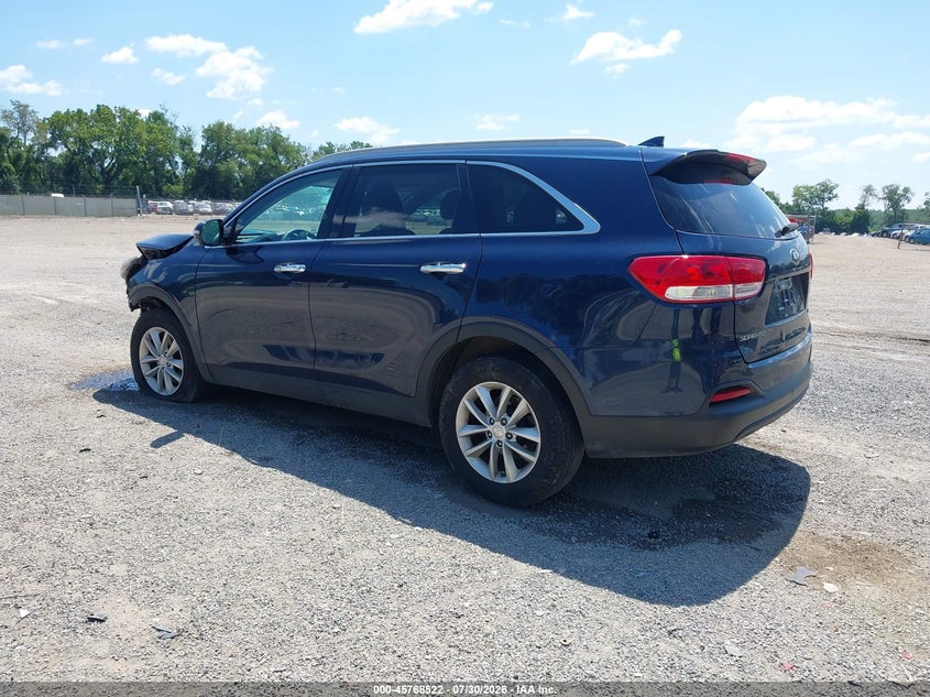 Vin: 5xypg4a33jg370185, lot: 46267271, kia sorento 2.4l lx 20183