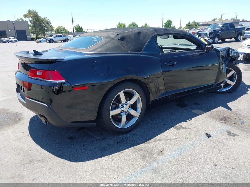 Vin: 2g1fd3d38f9224659, lot: 46267282, chevrolet camaro 1lt 20154