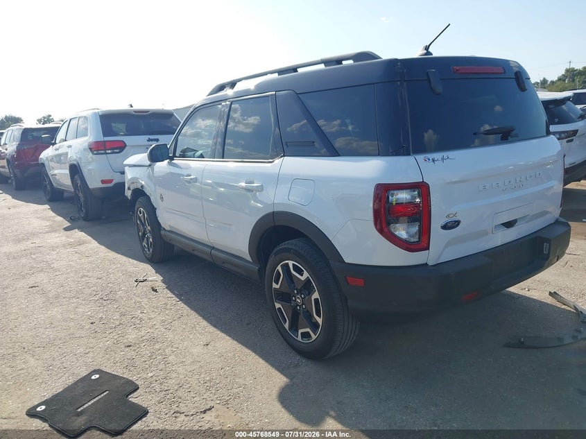 Vin: 3fmcr9c63rre65498, lot: 46267298, ford bronco sport outer banks 20243