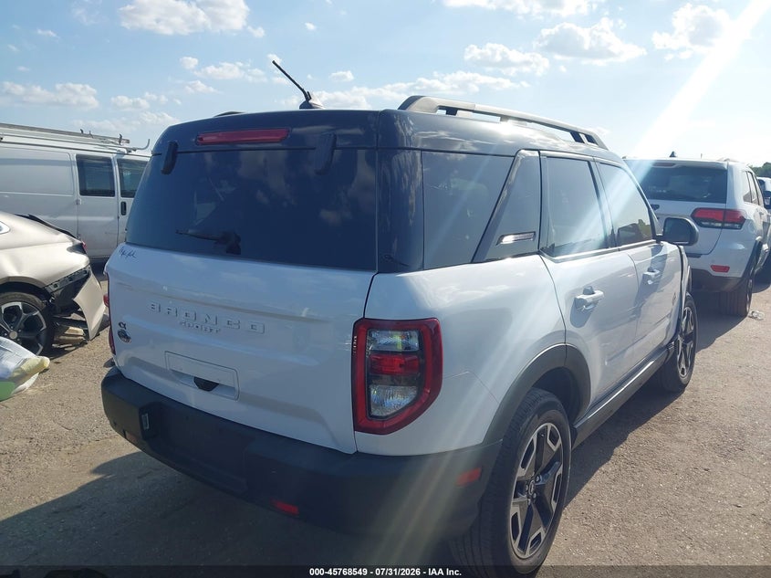 Vin: 3fmcr9c63rre65498, lot: 46267298, ford bronco sport outer banks 20244