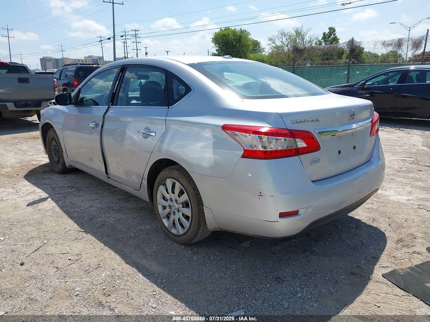 Vin: 3n1ab7ap8fl688718, lot: 46267335, nissan sentra sv 20153