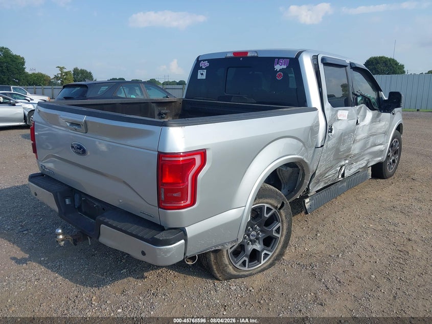 Vin: 1ftew1ef0ffa38843, lot: 46267345, ford f-150 lariat 20154