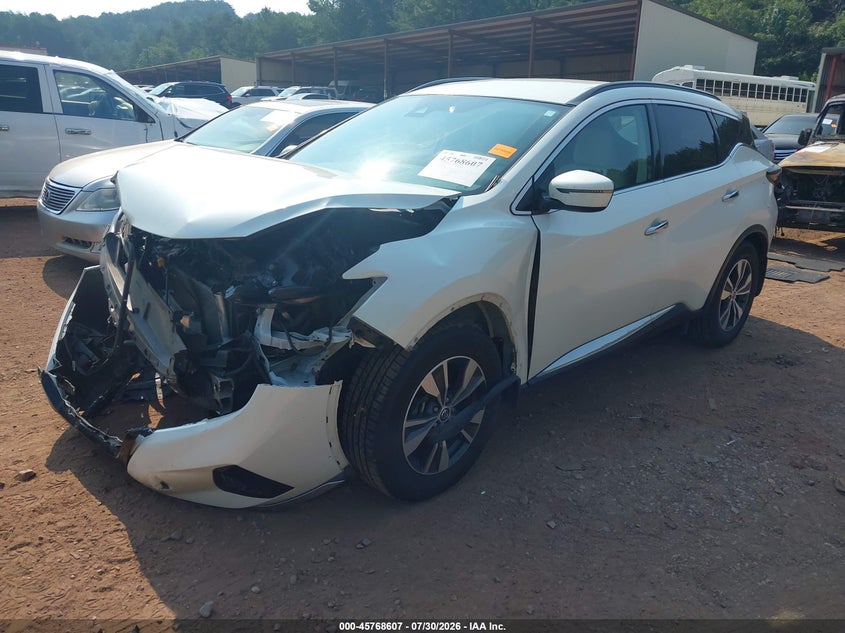 Vin: 5n1az2bjxmc124272, lot: 46267356, nissan murano sv fwd 20212
