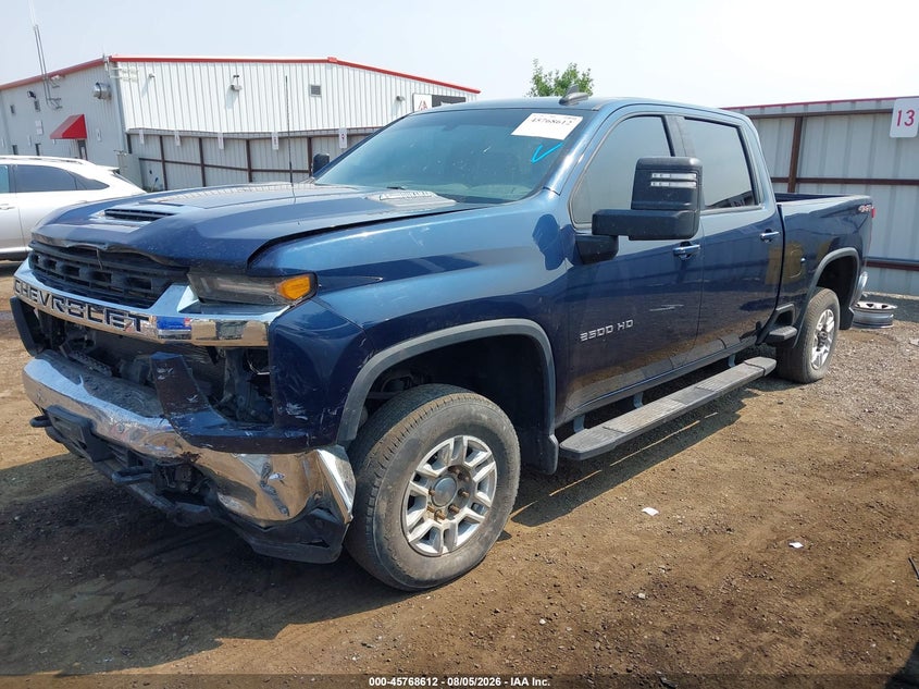 2020 Chevrolet Silverado, Удар спереди, IAAI, VIN 1GC4YNEY9LF337693 — фото 2