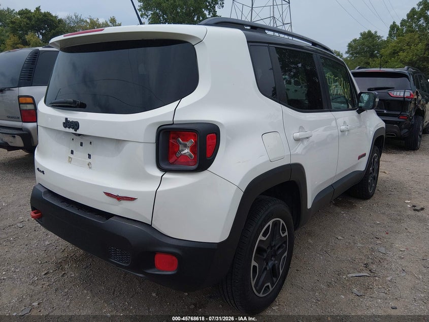 Vin: zaccjbct0fpb52597, lot: 46267367, jeep renegade trailhawk 20154