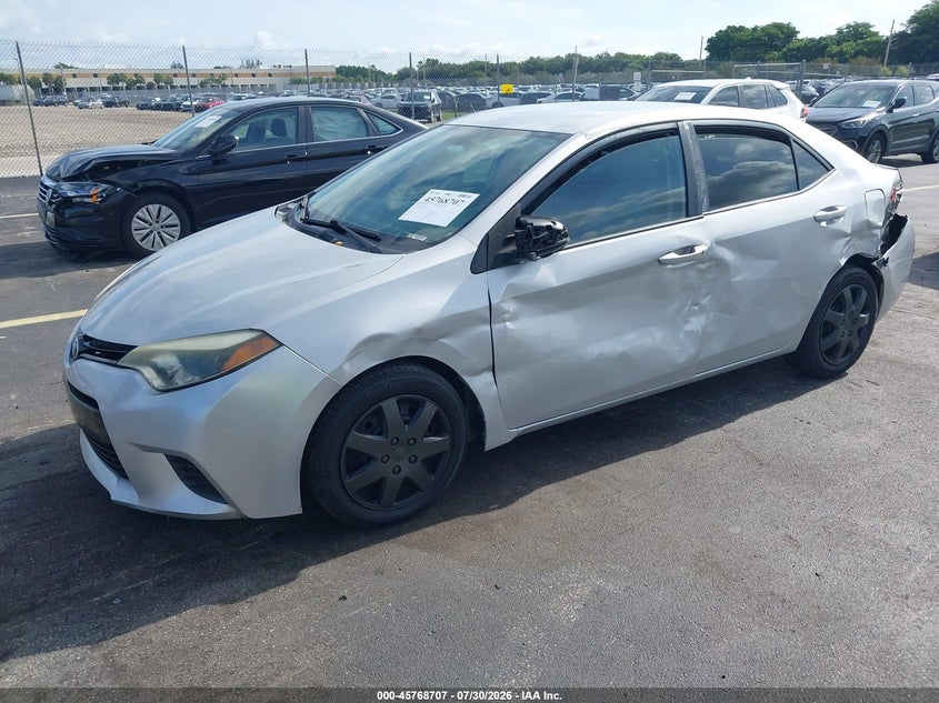 Vin: 2t1burhe0fc480962, lot: 46267456, toyota corolla le 20152