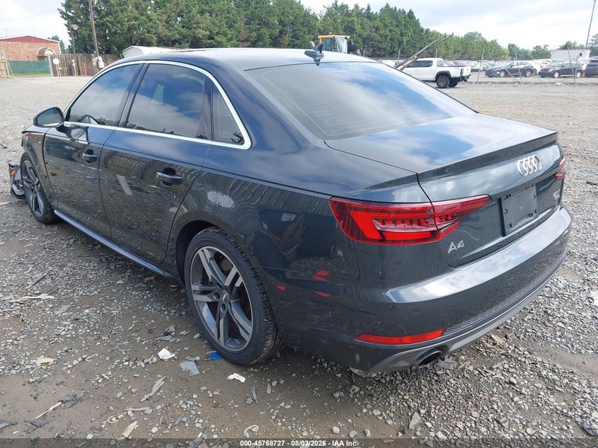 Vin: wauenaf49jn008106, lot: 46267476, audi a4 2.0t premium/2.0t tech premium 20183