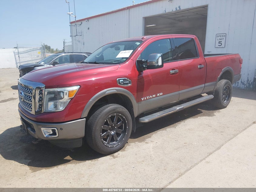 Vin: 1n6ba1f48gn513240, lot: 46267482, nissan titan xd platinum reserve diesel 20162