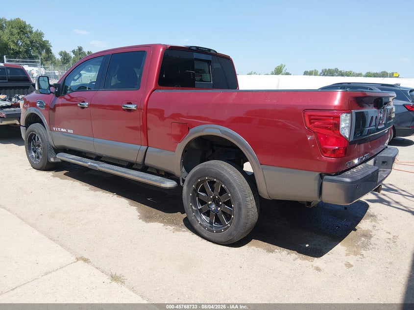 Vin: 1n6ba1f48gn513240, lot: 46267482, nissan titan xd platinum reserve diesel 20163