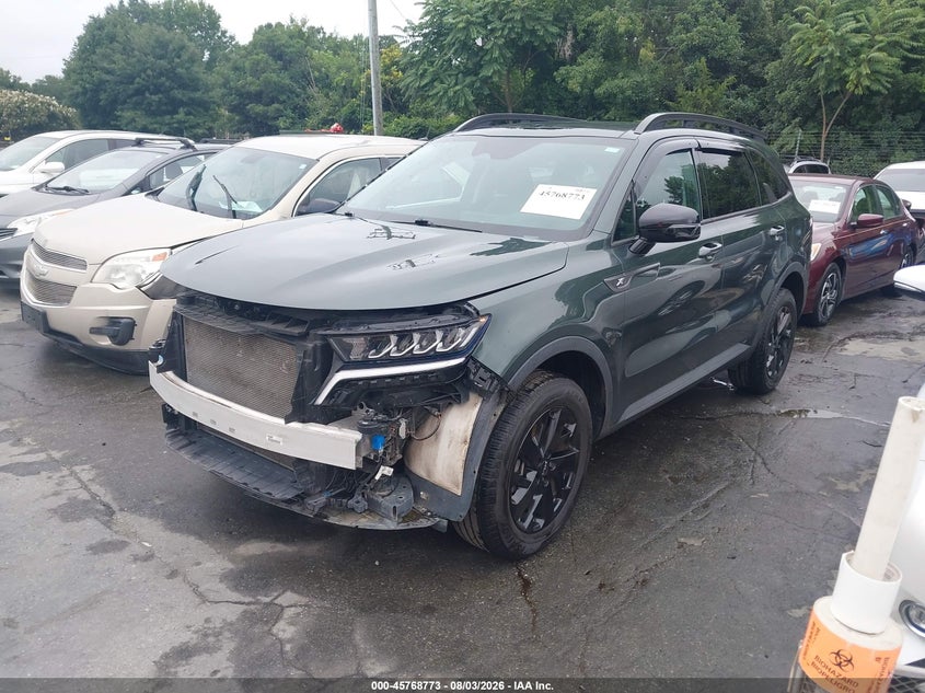 Vin: 5xyrldlc5pg201229, lot: 46267522, kia sorento x-line s 20232