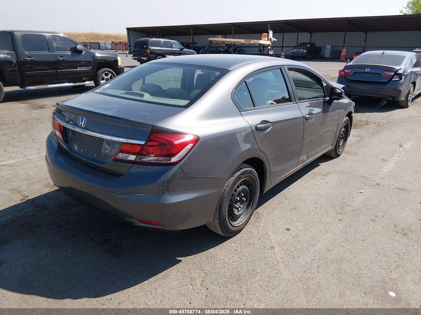 Vin: 19xfb2f57de256166, lot: 46267523, honda civic lx 20134