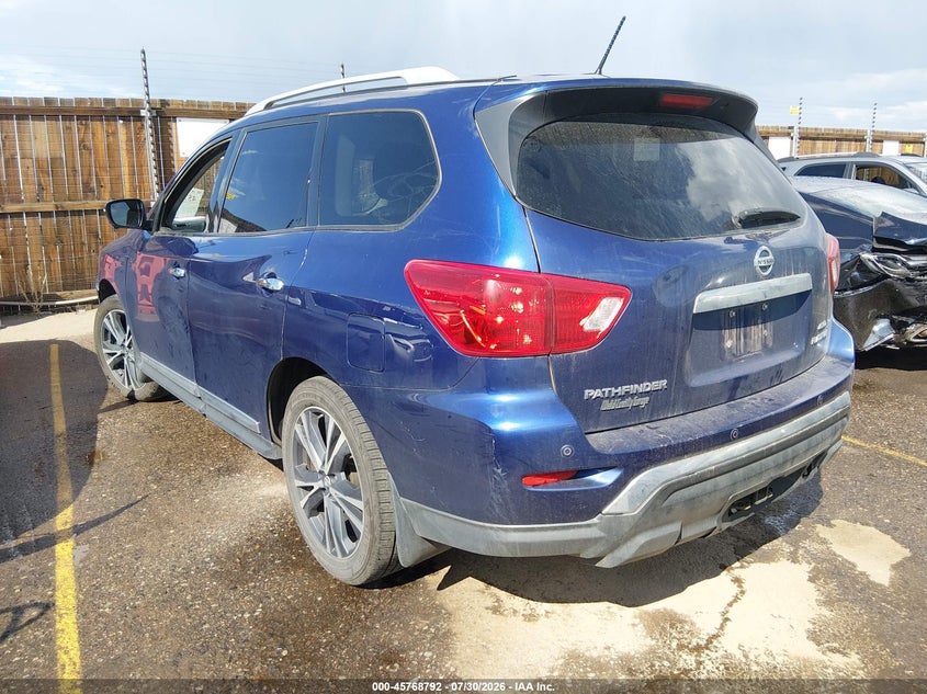 Vin: 5n1dr2mm6jc618287, lot: 46267541, nissan pathfinder platinum/s/sl/sv 20183