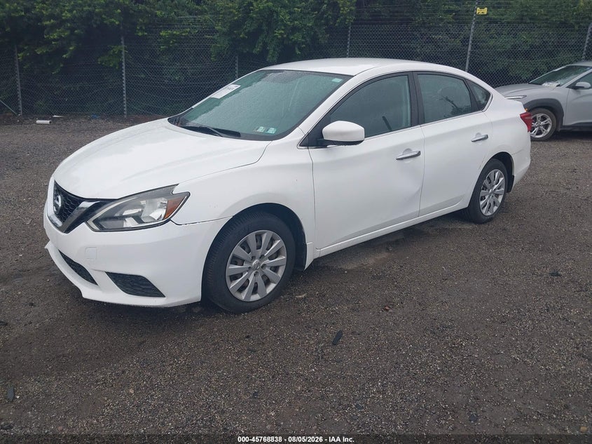 Vin: 3n1ab7ap8hy280239, lot: 46267587, nissan sentra s 20172