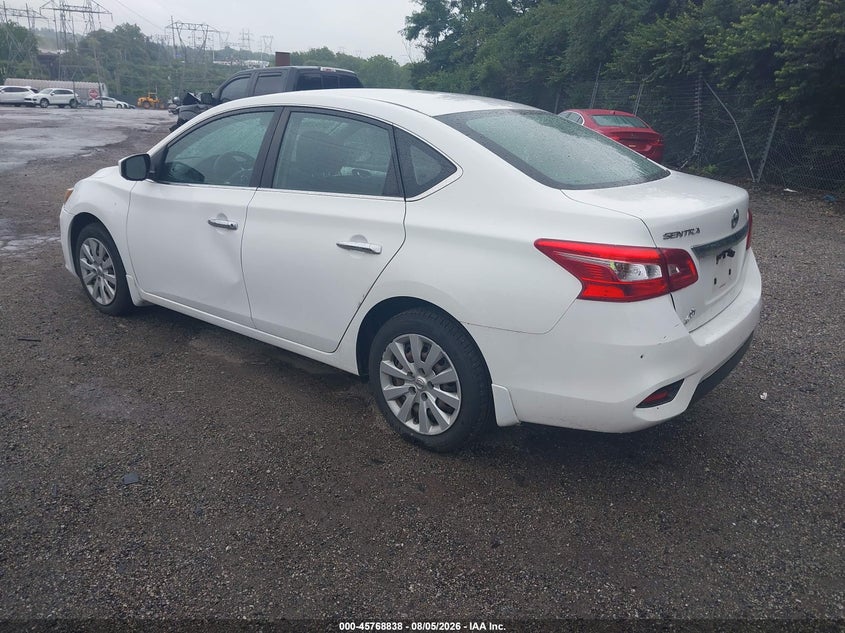 Vin: 3n1ab7ap8hy280239, lot: 46267587, nissan sentra s 20173