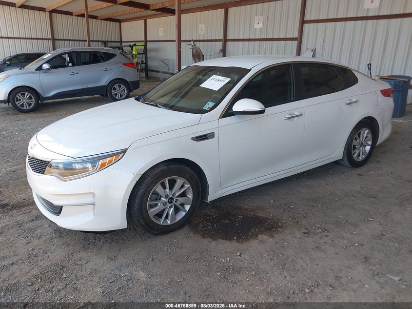 Vin: knagt4l34g5083753, lot: 46267608, kia optima lx 20162