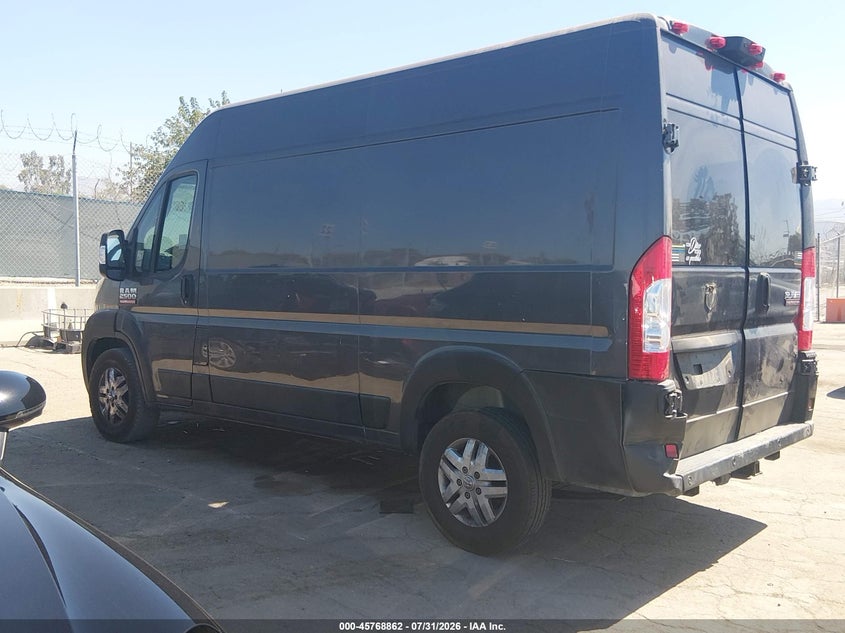 Vin: 3c6lrvcg9me531856, lot: 46267610, ram promaster 2500 high roof 136 wb 20213