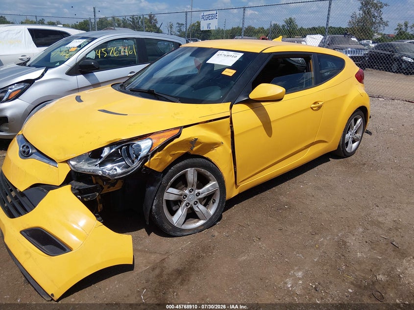 Vin: kmhtc6ad2fu235814, lot: 46267659, hyundai veloster 20152