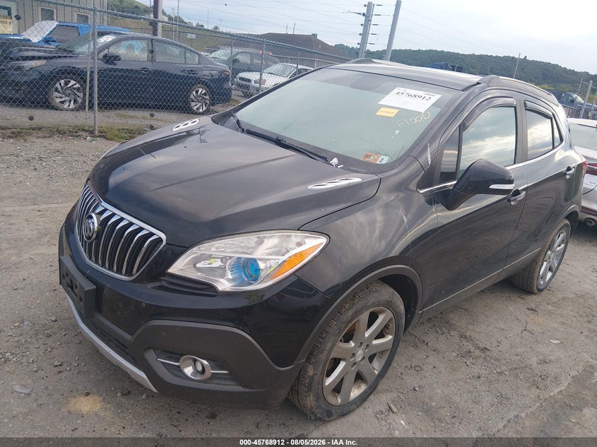 Vin: kl4cjgsb2eb652156, lot: 46267661, buick encore leather 20142