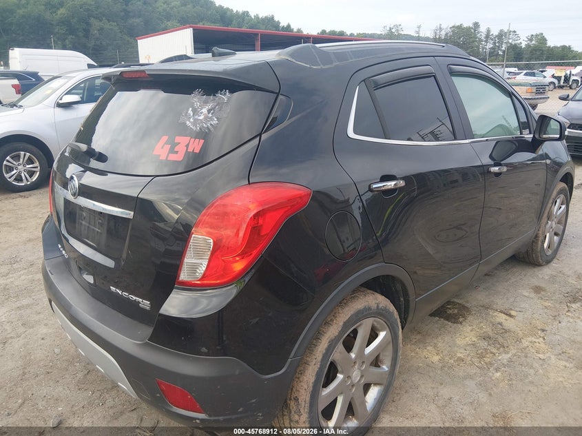Vin: kl4cjgsb2eb652156, lot: 46267661, buick encore leather 20144