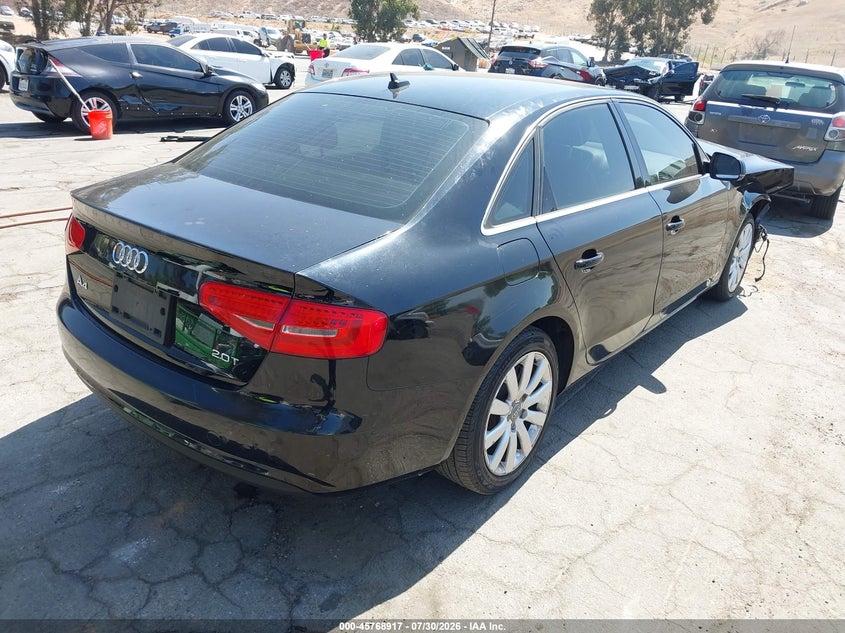 Vin: wauafafl4dn026746, lot: 46267666, audi a4 2.0t premium 20134