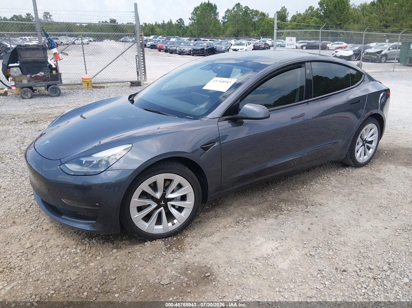 2023 Tesla Model 3, Rear, IAAI, VIN 5YJ3E1EB8PF477303 — photo 2