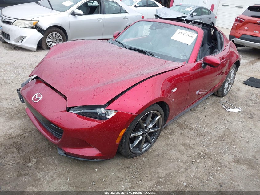 Vin: jm1ndam74m0457035, lot: 46267705, mazda mx-5 miata rf grand touring 20212