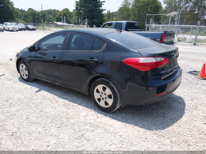 Vin: knafk4a68g5602623, lot: 46267733, kia forte lx 20163