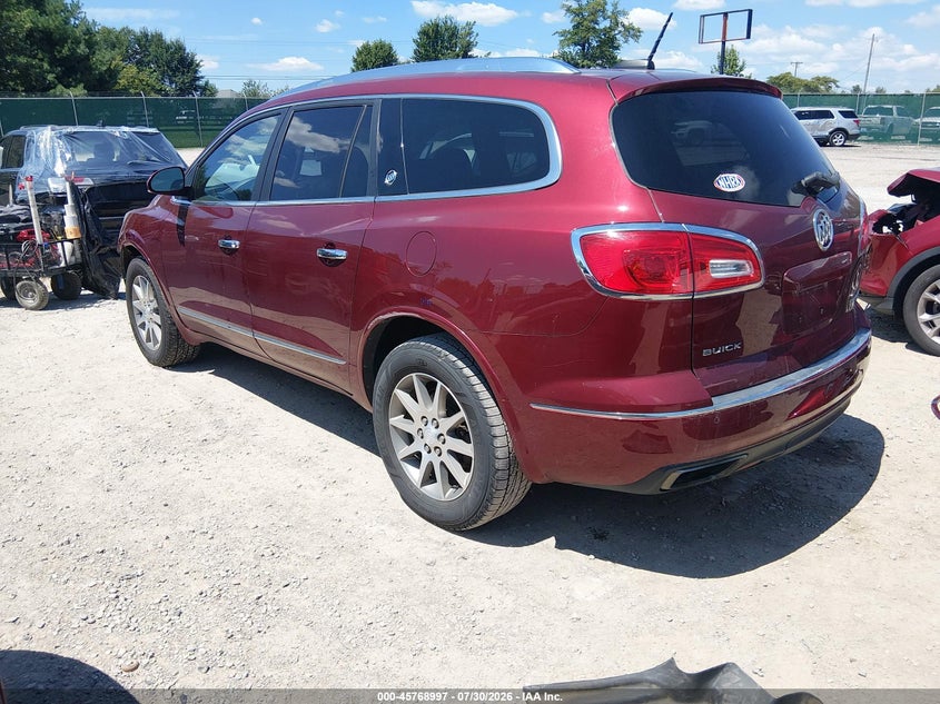 Vin: 5gakvbkd5hj243476, lot: 46267746, buick enclave leather 20173