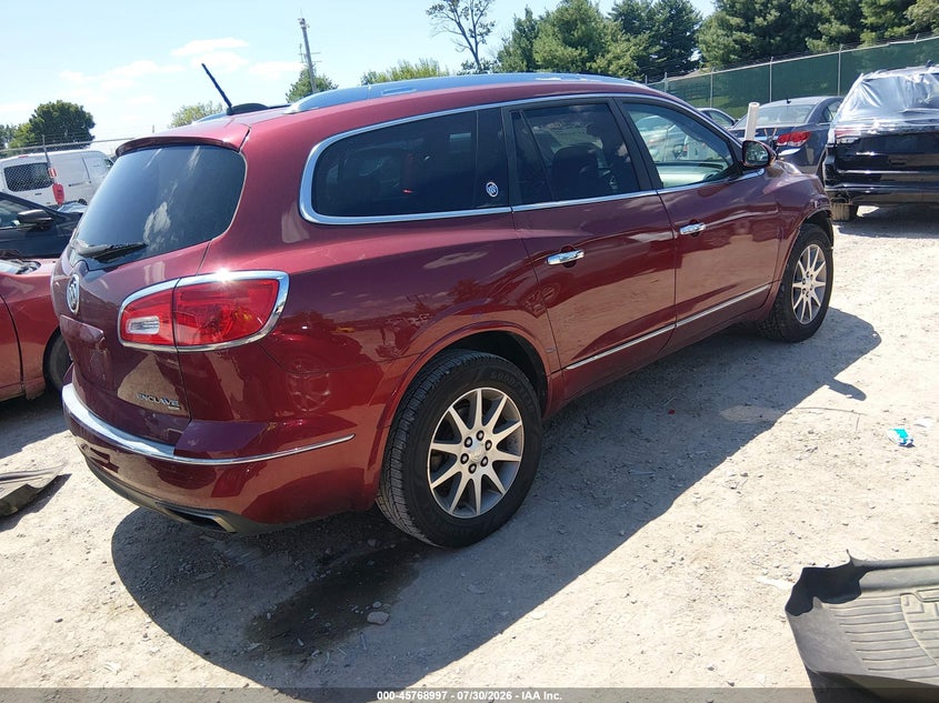 Vin: 5gakvbkd5hj243476, lot: 46267746, buick enclave leather 20174