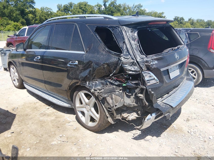 Vin: 4jgda5gb4fa505167, lot: 46267754, mercedes-benz ml 400 4matic 20153