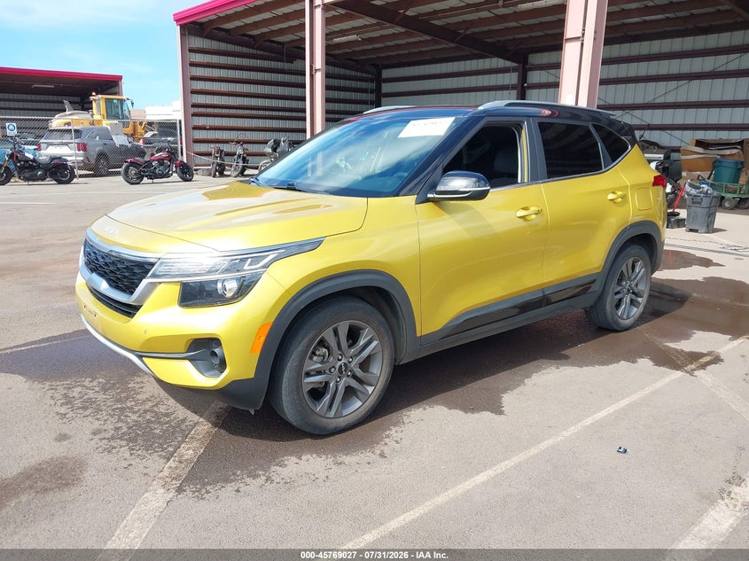 Vin: kndeu2aa5p7391855, lot: 46267776, kia seltos s 20232