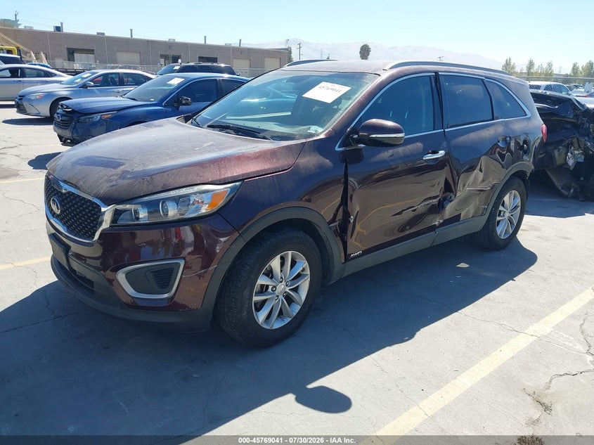 Vin: 5xypgda31gg056091, lot: 46267790, kia sorento 2.4l lx 20162