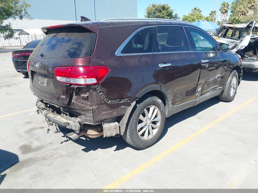 Vin: 5xypgda31gg056091, lot: 46267790, kia sorento 2.4l lx 20164